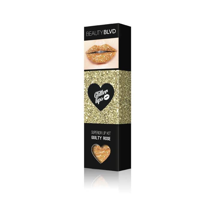 Beauty BLVD - Wholesale Lip Gloss - Guilty Rose - Glitter Lips