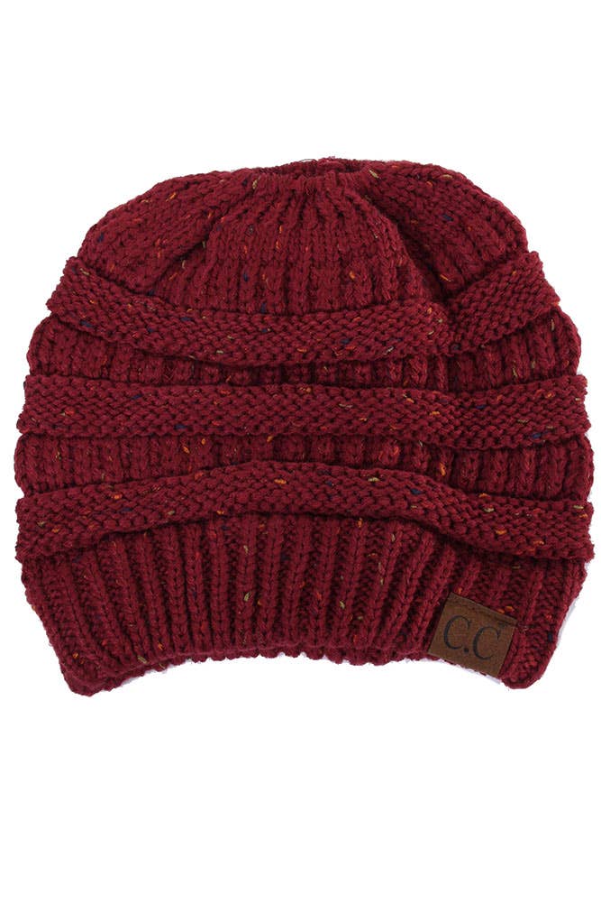 Hana - Wholesale Beanie - Women's - C.C Confetti Ponytail Messy Bun Beanie28