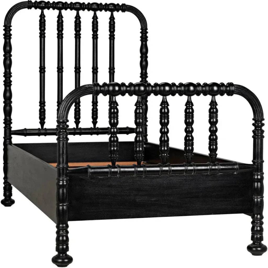 LOOMLAN - Wholesale Bed - Bachelor Black Wooden Bed Frame22