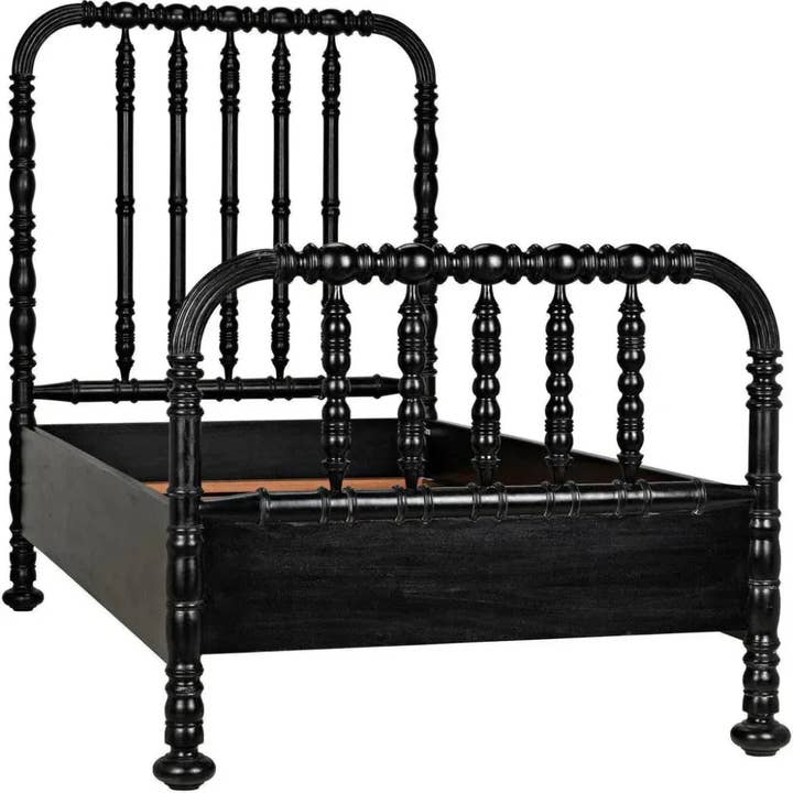 LOOMLAN - Wholesale Bed - Bachelor Black Wooden Bed Frame22
