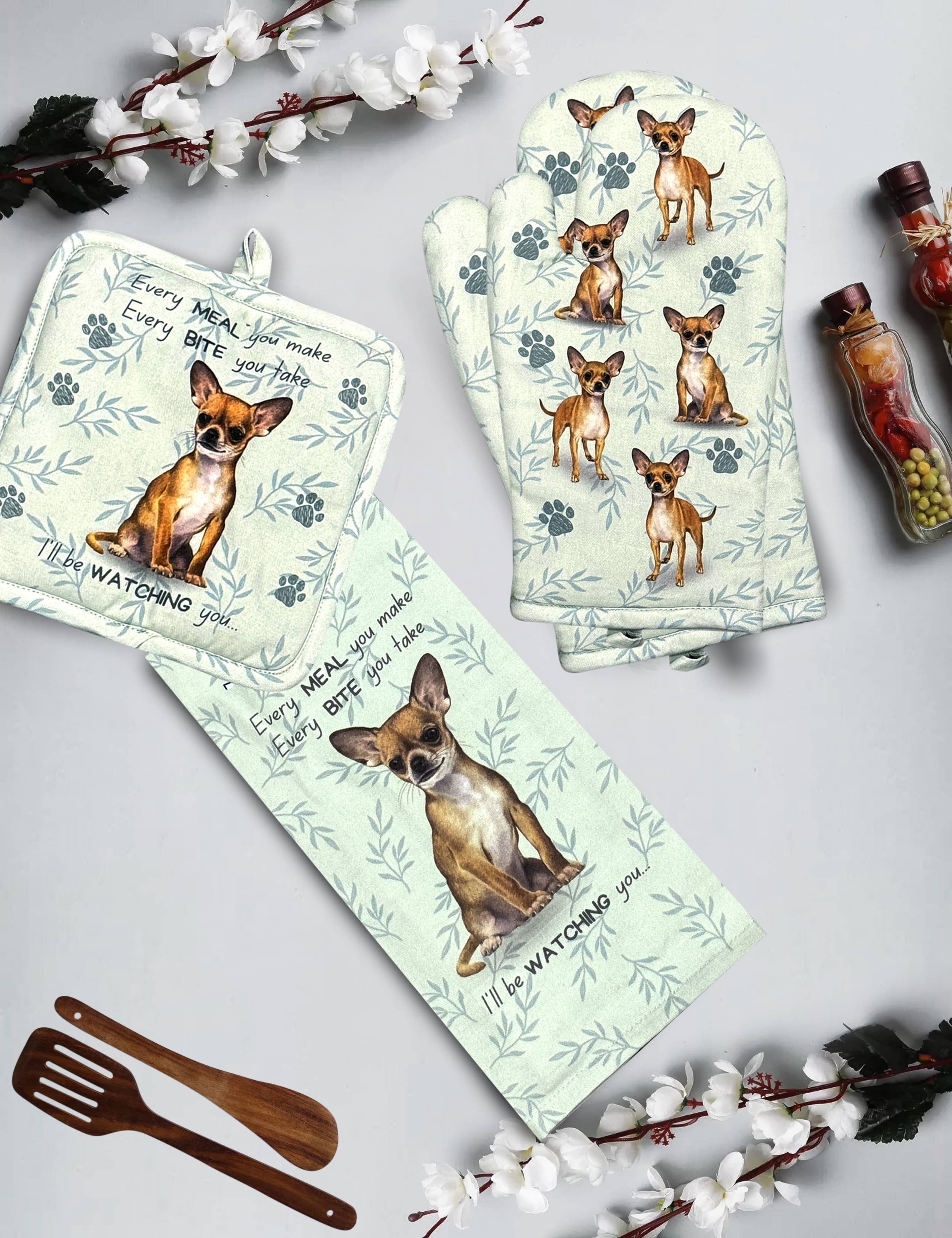 E&S Pets - Vente Gants de cuisine/maniques - Ensemble de cuisine de 3 pièces, kit de démarrage 1