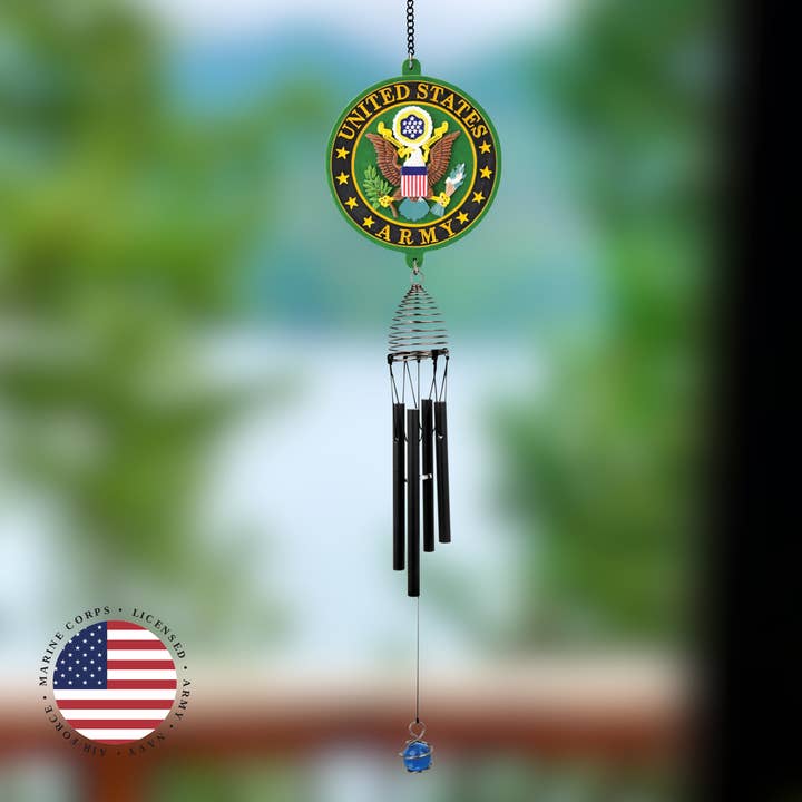 U.S. Army Wind Chime - 23" for wholesale by RCS Gifts
