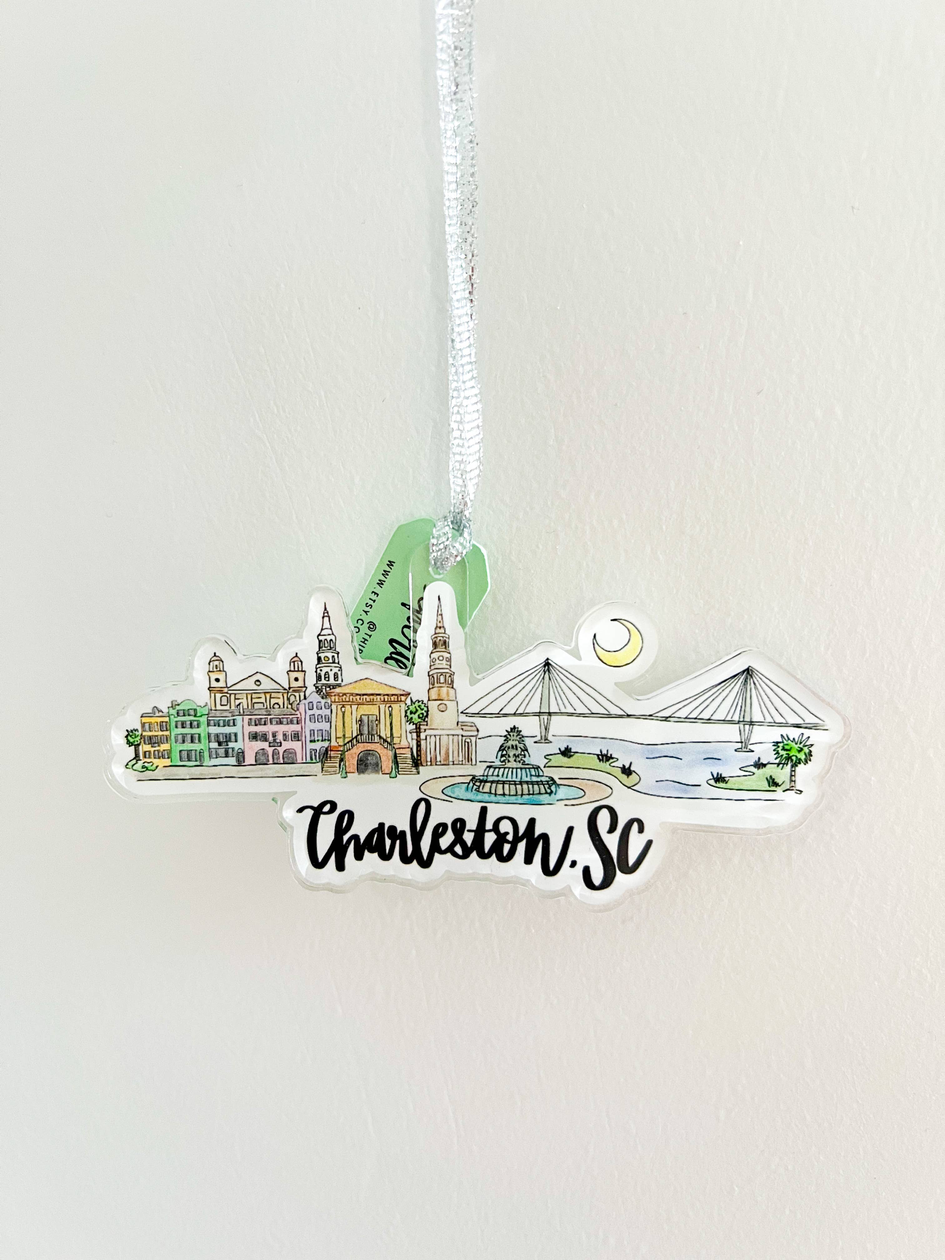 Thirteenwinks - Wholesale Ornament - Charleston, SC South Carolina Skyline Ornament