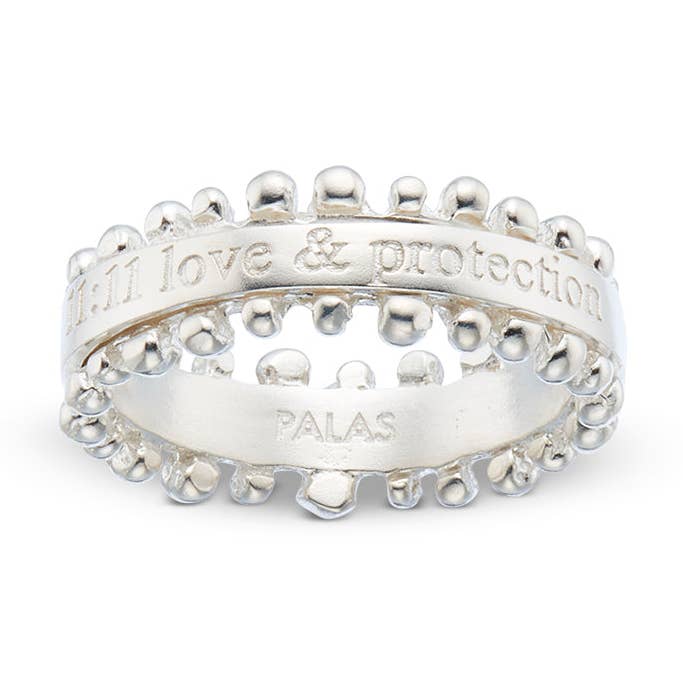 11:11 love & protection spinning ring for wholesale by Palas Jewellery