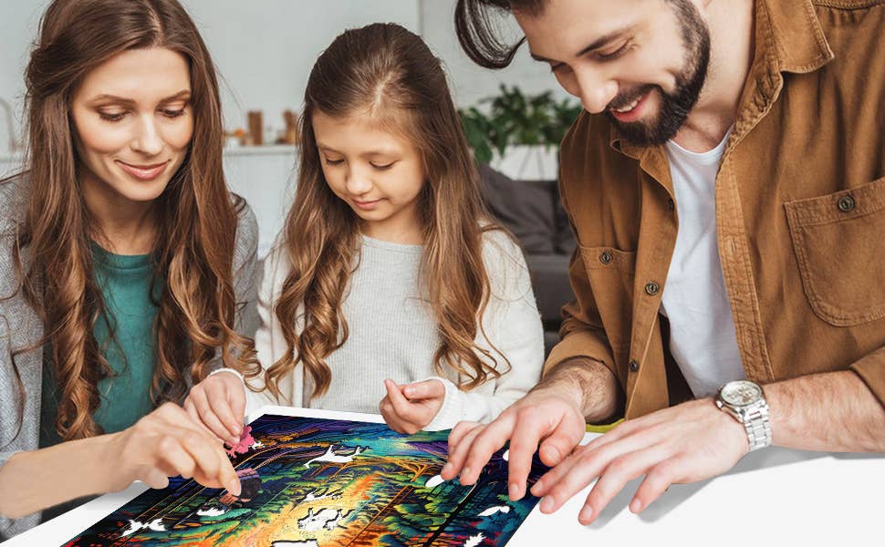 Trippy Puzzle Co – wholesale Pussel - Vuxen – Trippy Timber träpussel med 300 bitar6