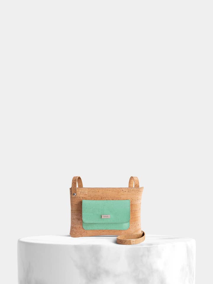 Naturlig kork crossbody-väska färgficka för wholesale av StudioCork
