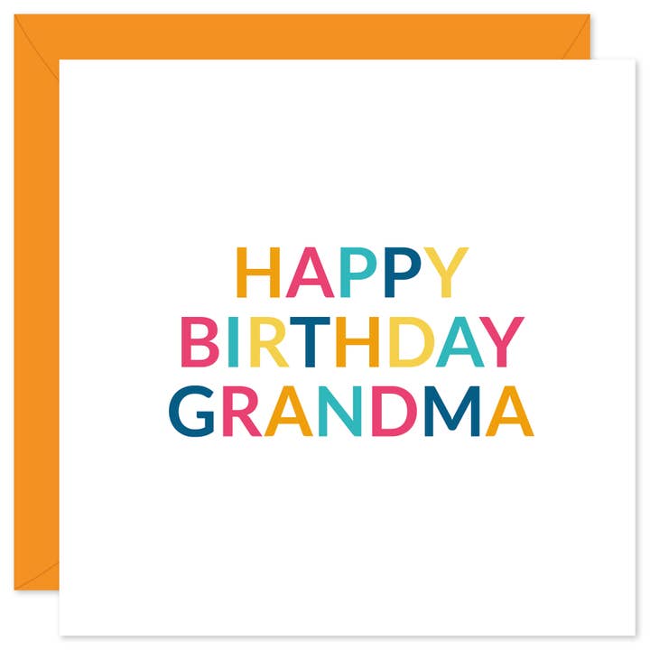Happy Birthday Grandma Card for wholesale by Purple Tree Designs