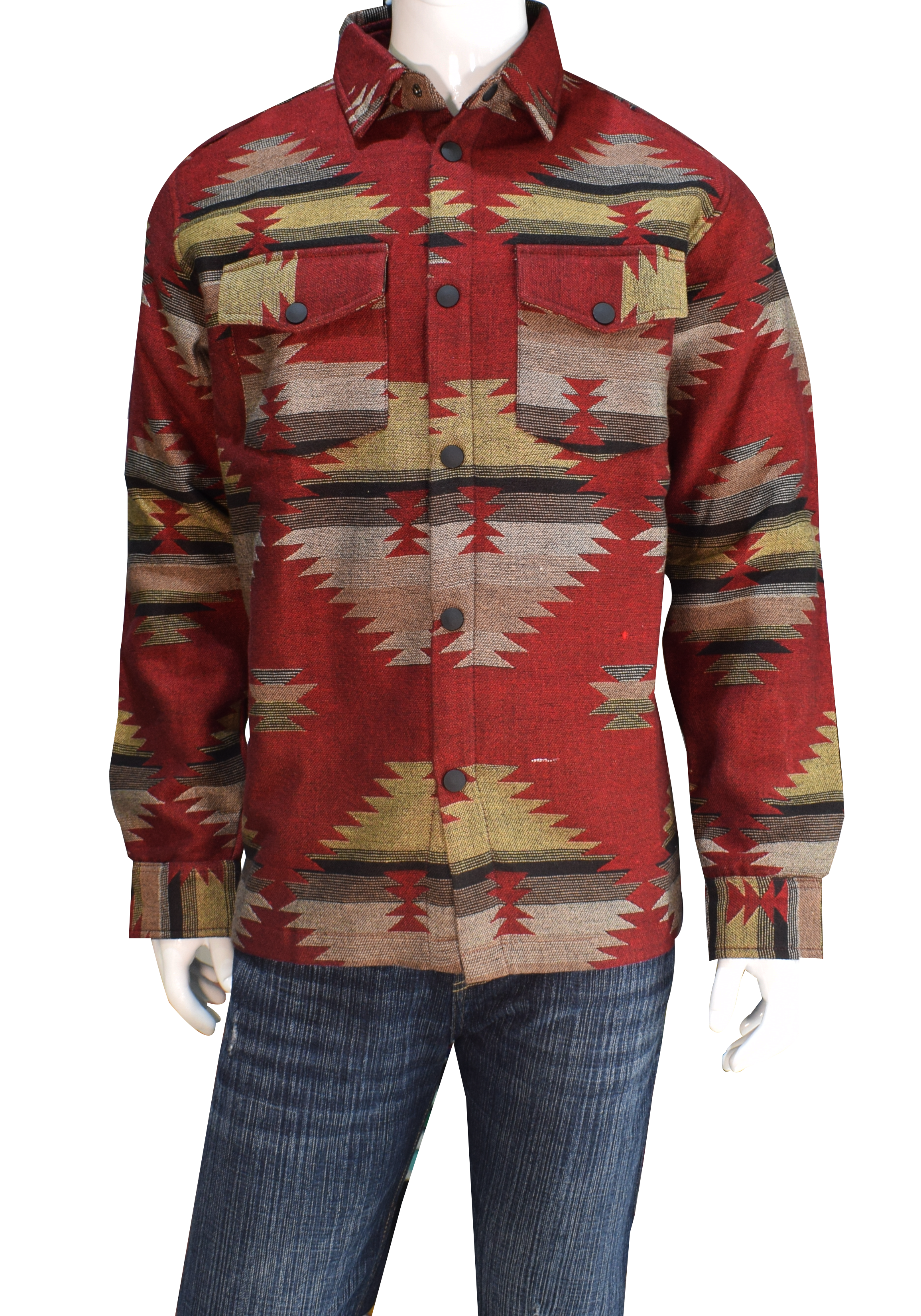 El Paso Saddleblanket - Wholesale Shirt Jacket/Shacket - Men's - Southwest Woven Shacket #3, Large1
