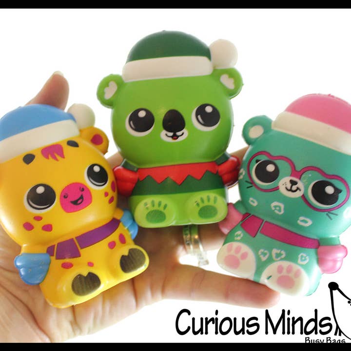 Curious Minds Toys - Wholesale Squishy Toy - Kids & Baby - 1 Winter Animal Themed Slow Rise Squishy Toys - Memory Foam