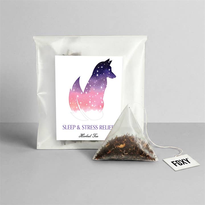 Sleep & Stress Relief Tea for wholesale by Foxy Tea®