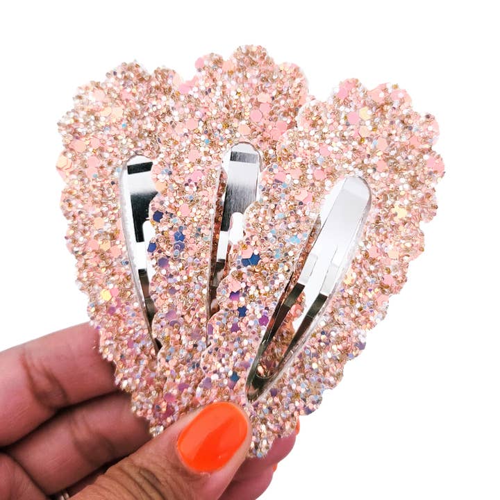 Jumbo Snap Clips | Scallop Clips | Pinky Promise for wholesale by Caylee & Co