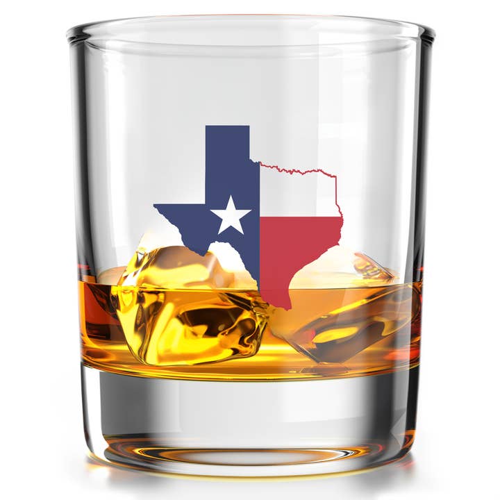 Old Southern Brass – Engroshandel Cocktail-/likørglas – Texas Flag - Whisky Glas1