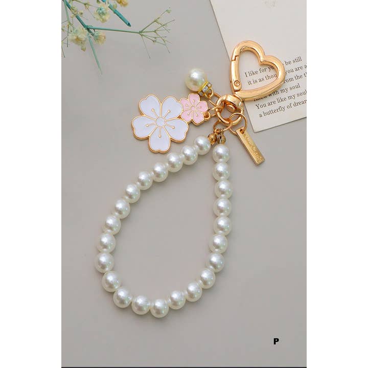 42POPS - Wholesale Keychain - Women's - .._ 0905 Elegant Pearl Phone Pendant Bag Charm Keychain SI-2875314