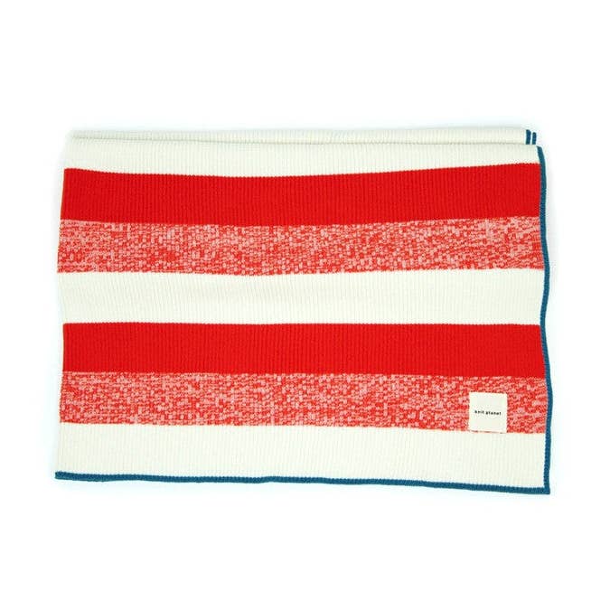 Manta Mix Colour Red para venta al por mayor de Knit Planet