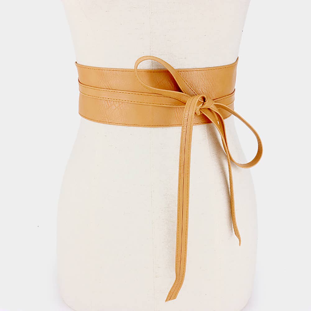 Sensibling Corp. - Wholesale Belt - Women's - Wide Faux Leather Wrap Belt
13