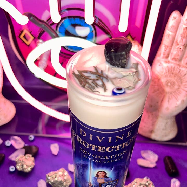 Empathic Moon 777 - Wholesale Votive Candle - Divine Protection Archangel Michael Ritual Candle | 16 Oz.1