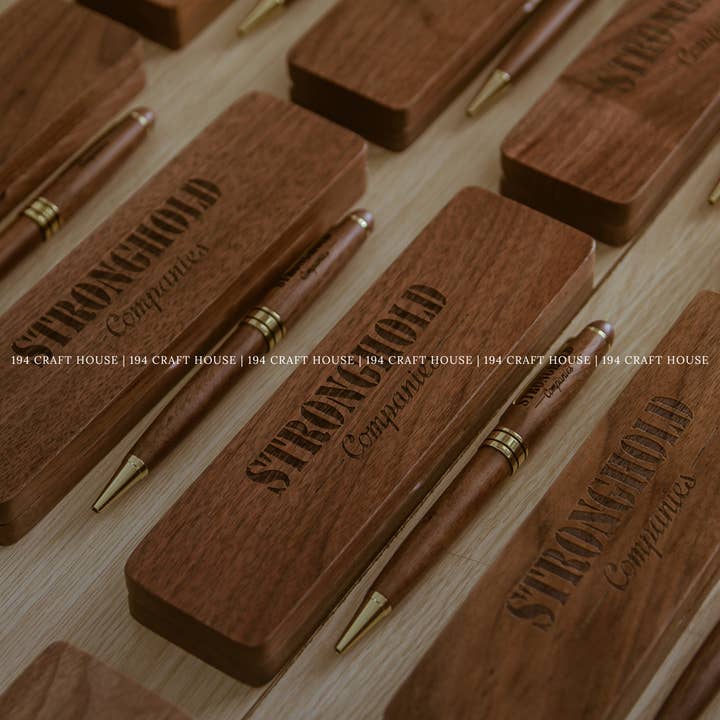 194 Craft House - Wholesale Pen - Walnut Wooden Pens Case Set - Home Decor & Gifts5