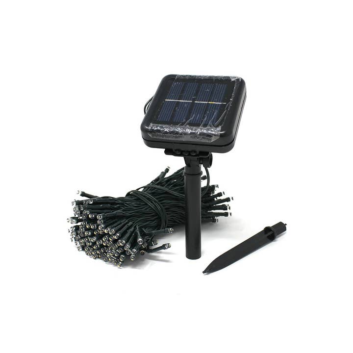 200 LED Solar Green Cable Solar String Lights - White for wholesale on Faire3