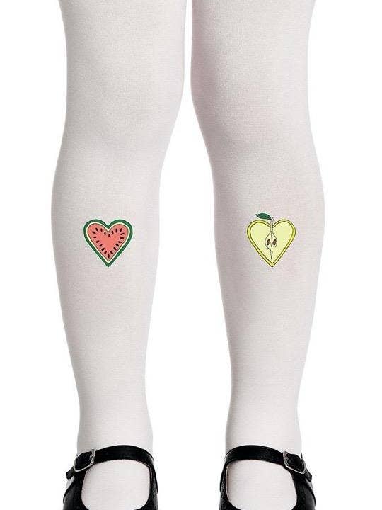 Kids Tights - Jeg elsker frugt Cream for engroshandel hos Joyfullook + Zohara - Art On Tights