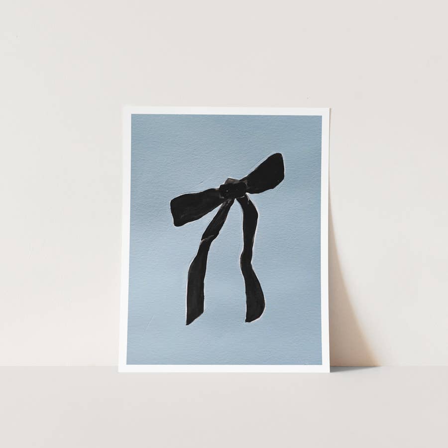 ALEX'S - Wholesale Art Print - Blue Bow Print1