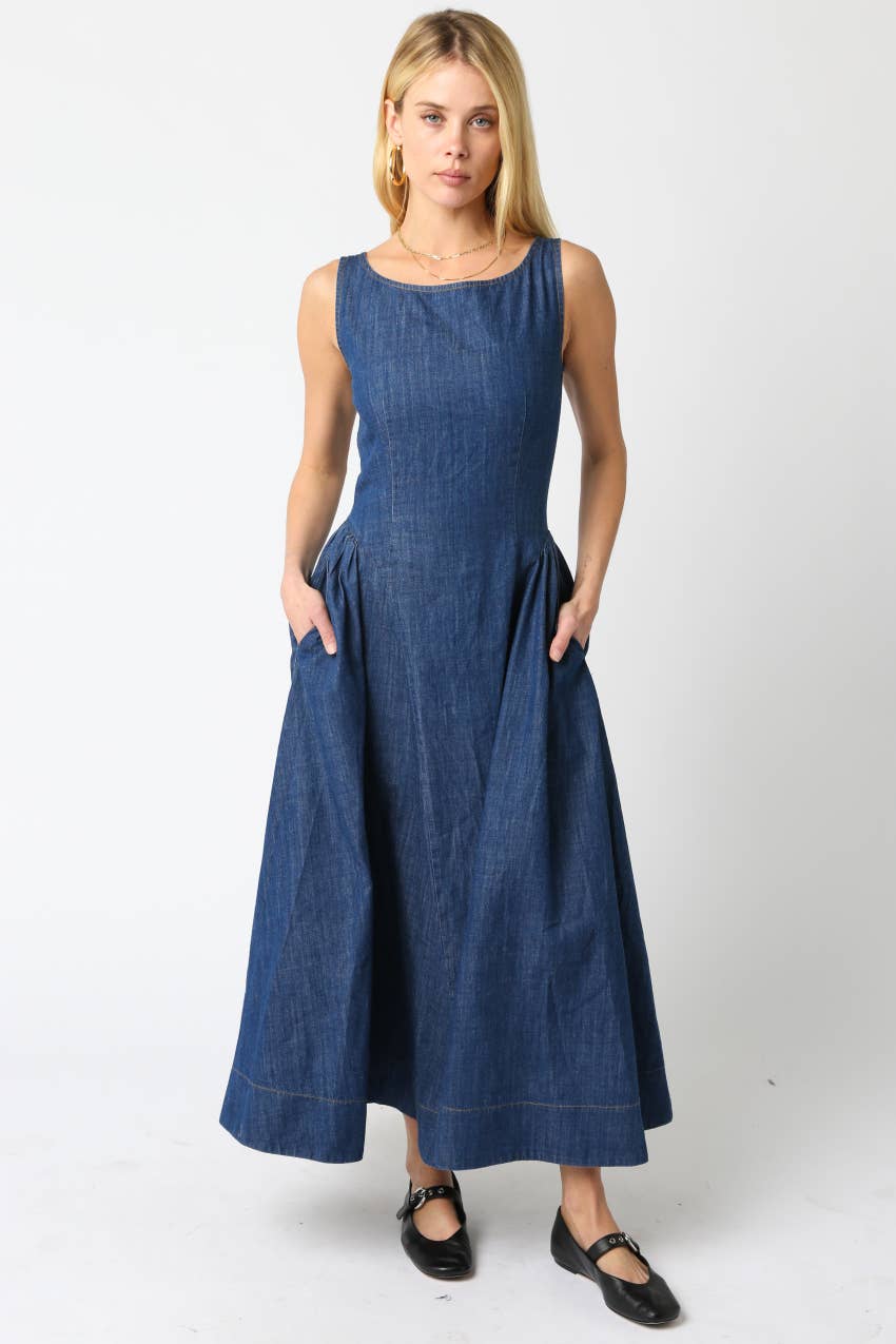 Rin Denim Dress for wholesale on Faire1