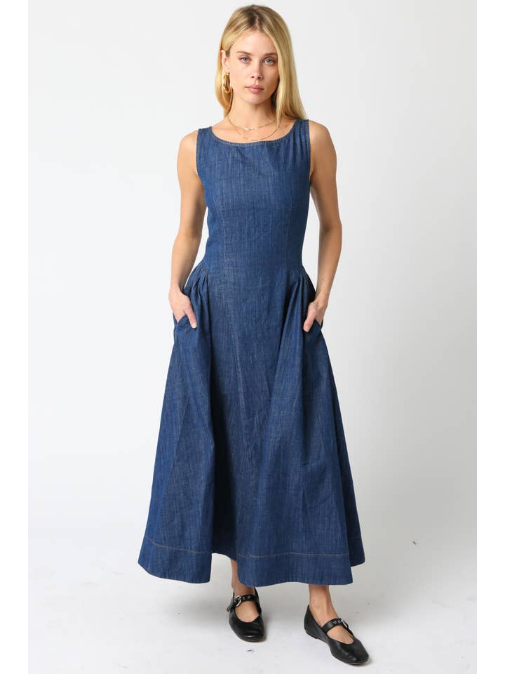 Rin Denim Dress for wholesale on Faire1