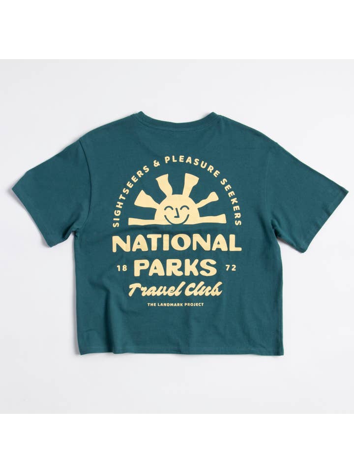 The Landmark Project - Wholesale Screen Printed T-Shirt - Women's - National Parks Travel Club Women's Short Sleeve Boxy Tee