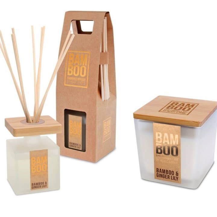 Bamboo & Ginger Lily - Candle & Reed Diffuser - Gift Set for wholesale by The H&H Group