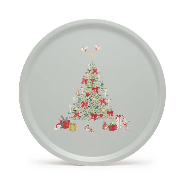 Sophie Allport - Wholesale Serving Tray - Cosy Christmas Circular Serving Tray2