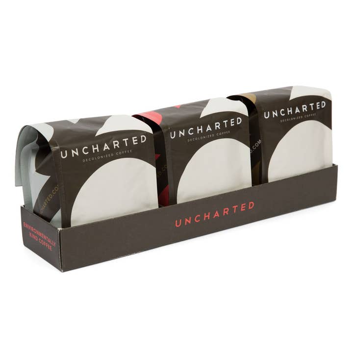 Uncharted Coffee - Wholesale Koffiebonen - Biologische Hele Bonen Koffie Cadeauset (10 st/doos)4