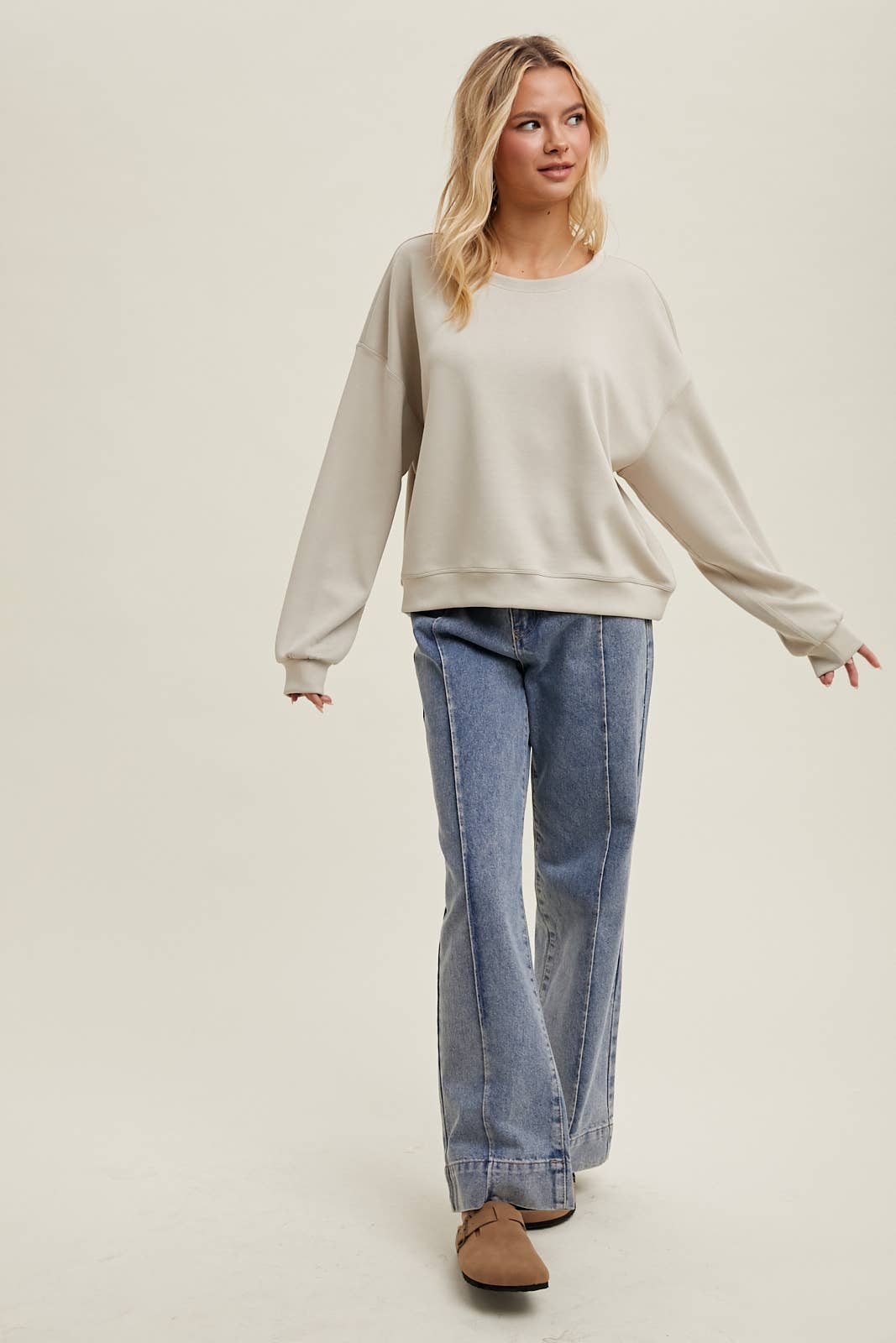 Wishlist Apparel – wholesale Sweatshirt - Dam – SCUBA AVSLAPPNAD CROP-TRÖJA/WL22-735213