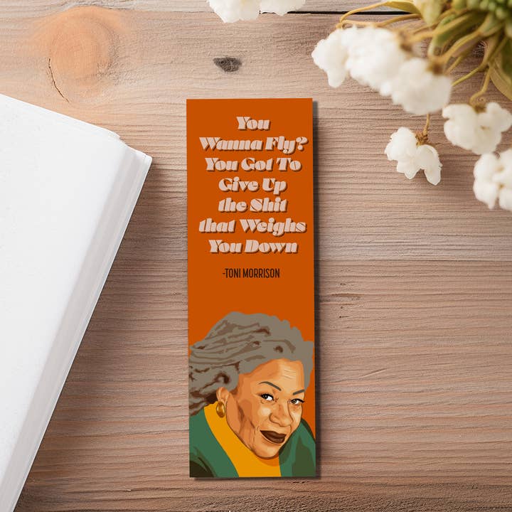 Toni Morrison Bookmark for wholesale by Taylor McManus Illustration