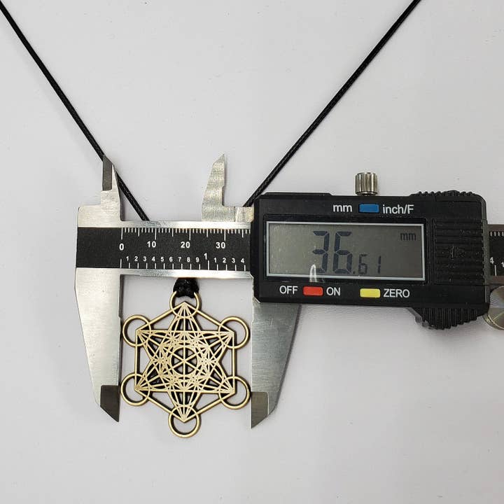 Spirit Elevations - Vendita all'ingrosso Collana con ciondolo/pendaglio - Ciondolo talismano cubo Metatrons Merkaba Star Tetrahedron Amulet, Arcangelo Metatrons Cube Sigillo con 5 solidi platonici6