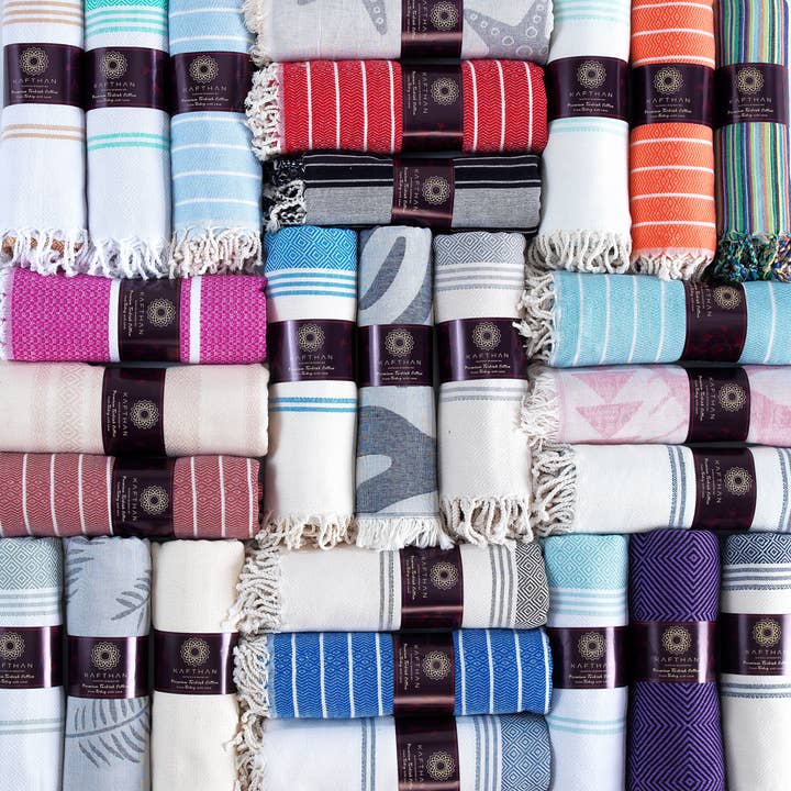 KAFTHAN - Wholesale Beach Towel - KAFTHAN Assorted Beach Towel, Pool Towels - Case of 10