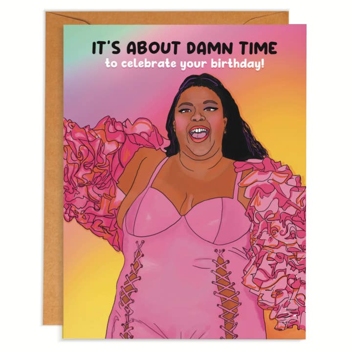Lizzo-Geburtstagskarte für den Großhandel von Kitsch Culture