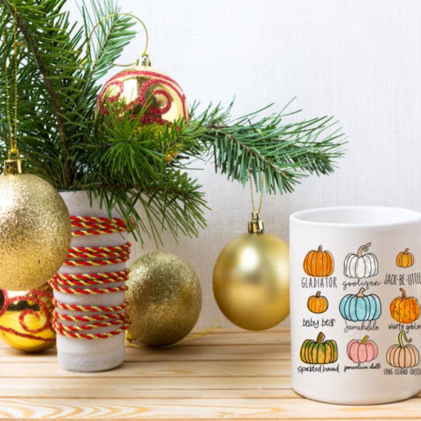 Mugs Fall Pumpkin list pour la vente par Mayan Princess custom designs