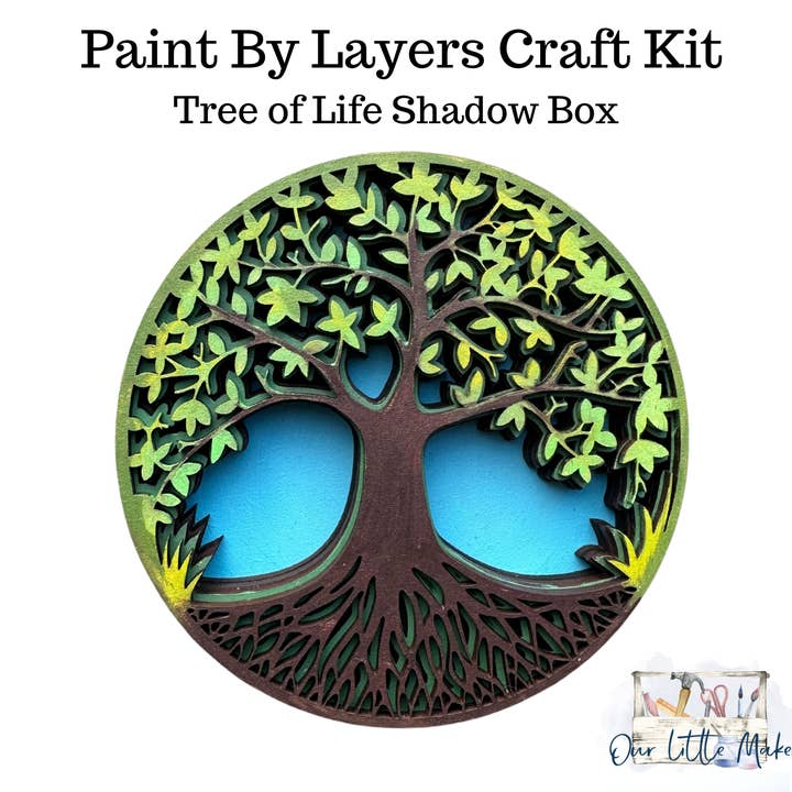 Tree of Life Kit Shadow Box Kit for engroshandel hos Our Little Makery