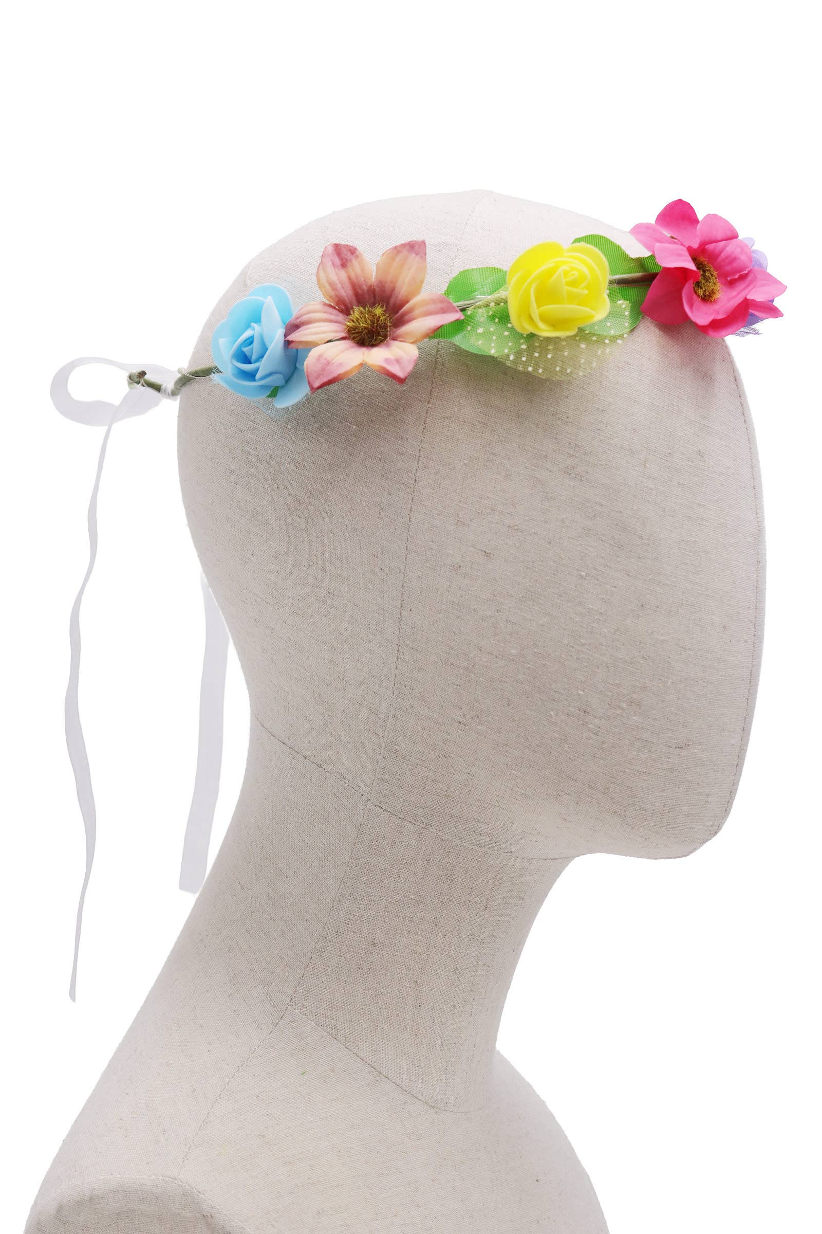 Assorted Floral Lace Trim Led Light-up Crown Headpiece for wholesale on Faire3
