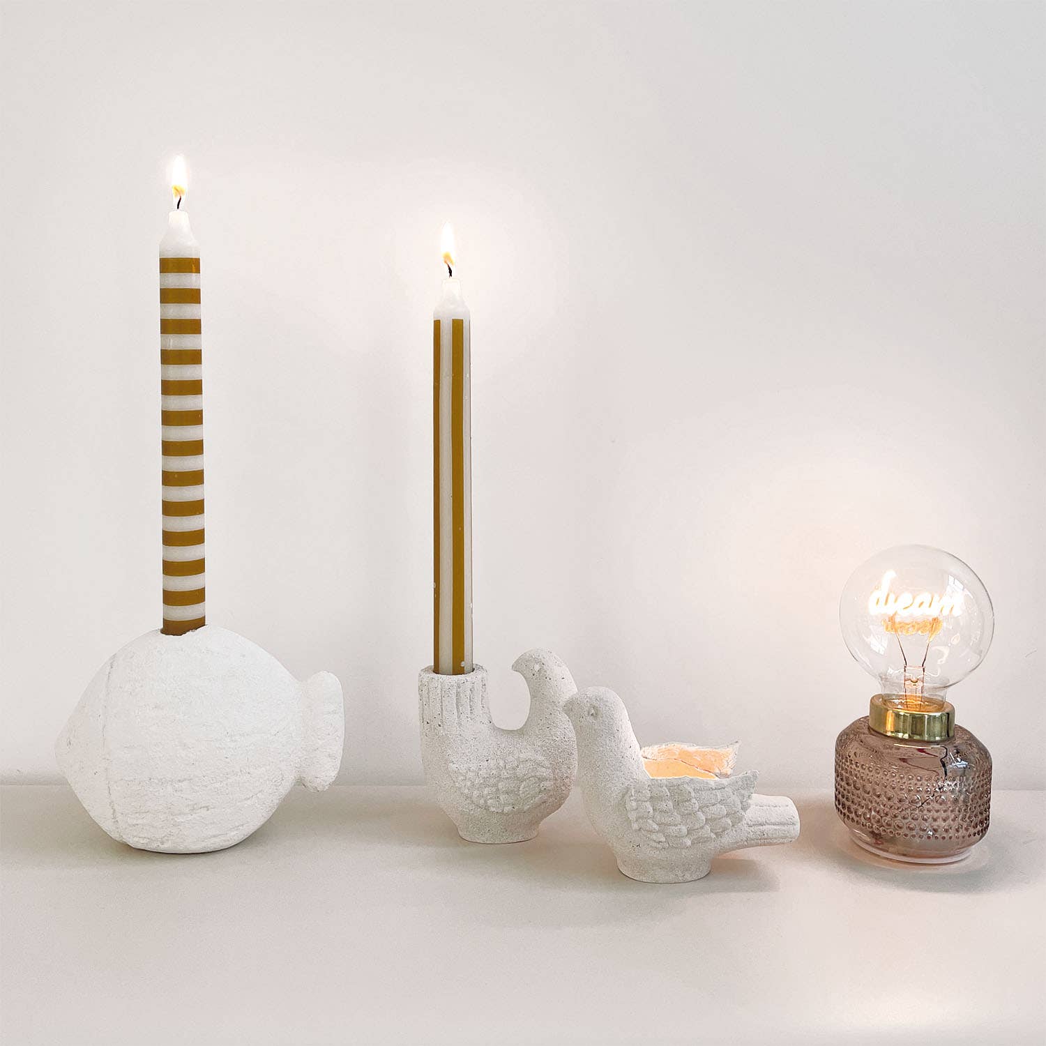 Opjet Paris - Wholesale Candle Holder - Caleo dove candle holder L9.2 W5.1 H10.1cm1