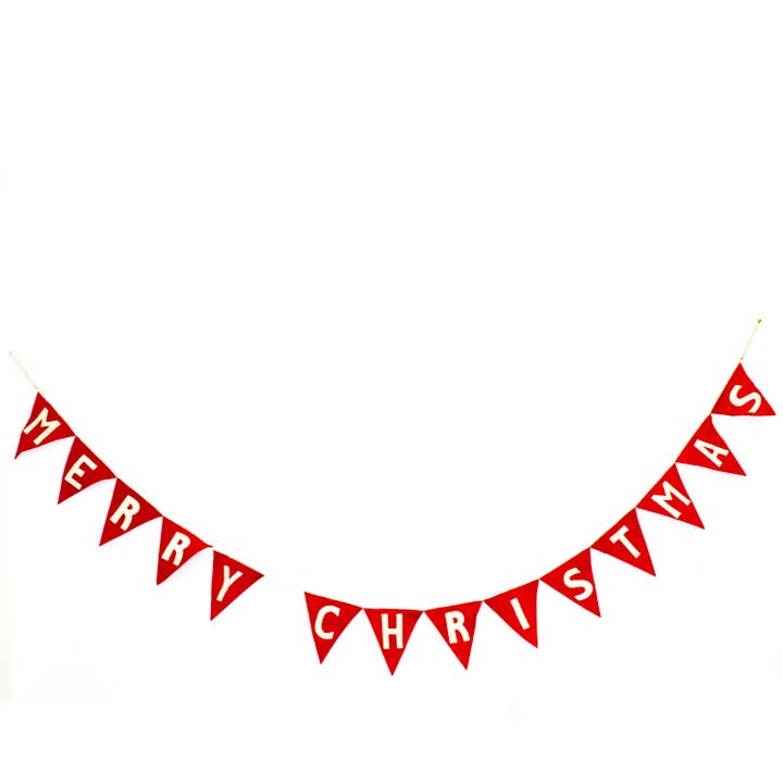Oak Street Wholesale - Wholesale Christmas Decoration - Merry Christmas Banner Garland