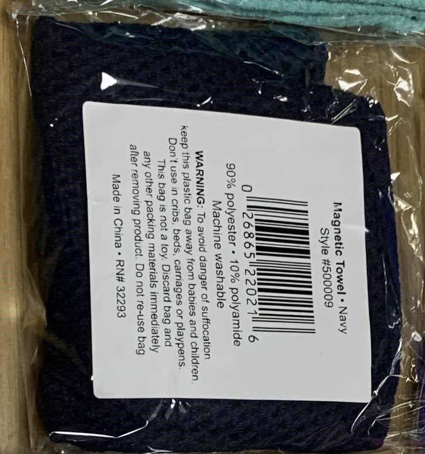 Playing It Forward - Wholesale Sports Towel - Magnetic Microfiber Golf Towel with Clip  - Navy9