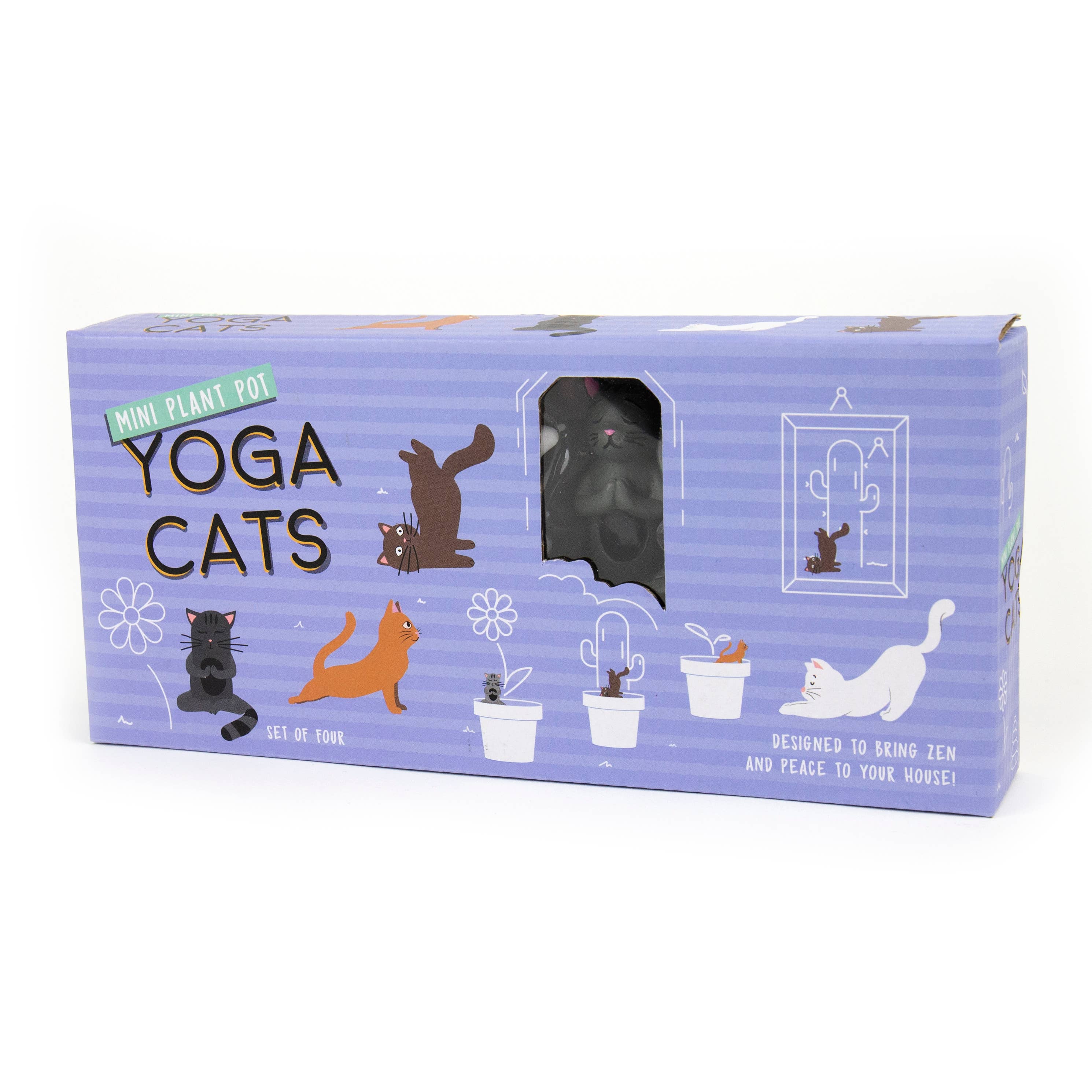 Gift Republic - Wholesale Garden/Lawn Stake - Plant Pot Yoga Cat Markers1