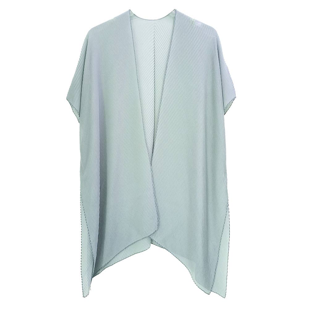 Sensibling Corp. - Wholesale Poncho - Women's - Solid Chiffon Ruana Poncho7