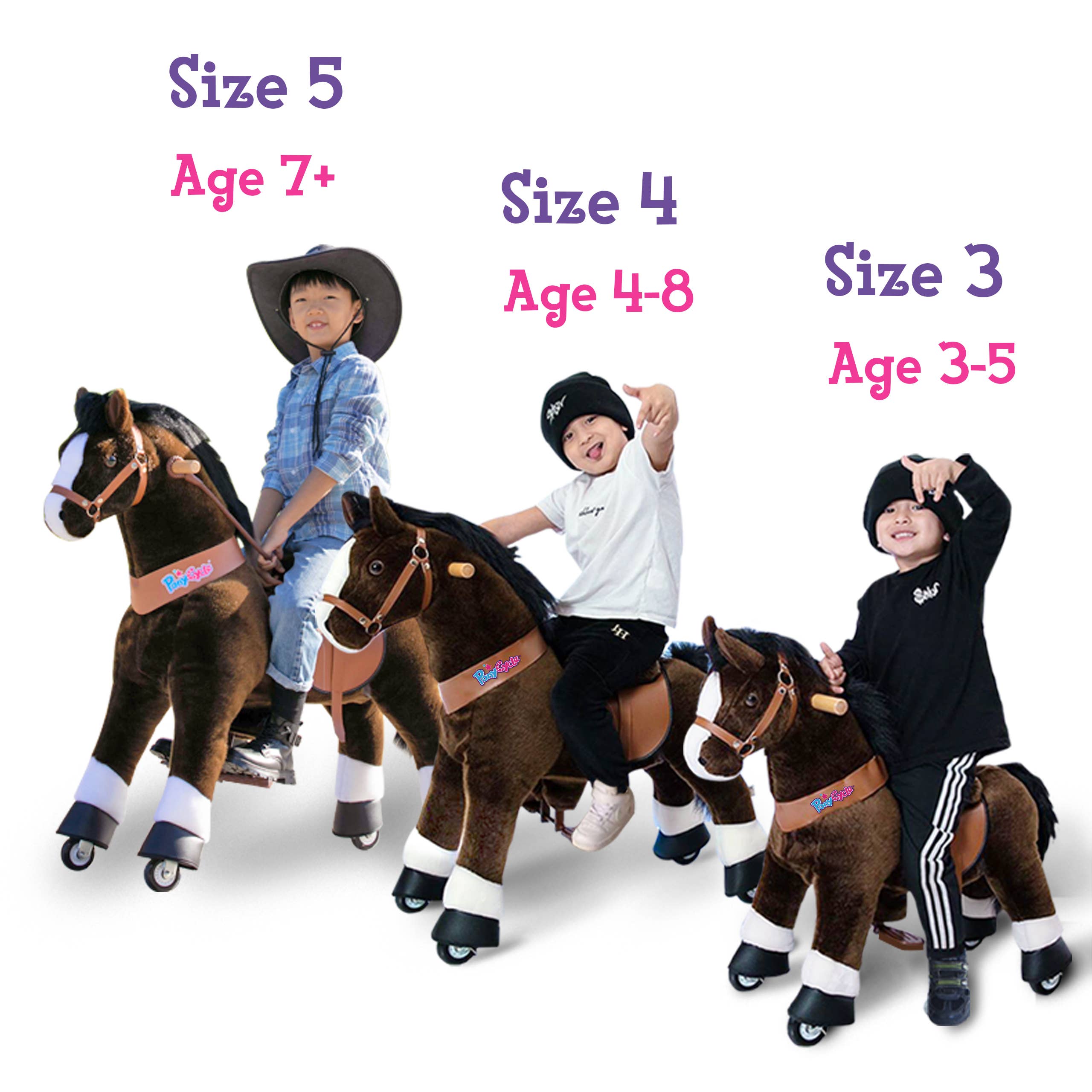 PonyCycle - Wholesale Rocking Horse - Kids - PonyCycle Ride-On Chocolate Brown Horse | Plush Riding Toy13