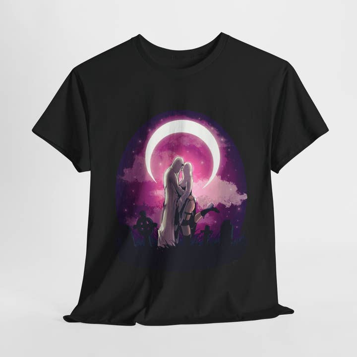 Spooky Date Unisex T-shirt i Kraftig Bomull för wholesale av LVB Art