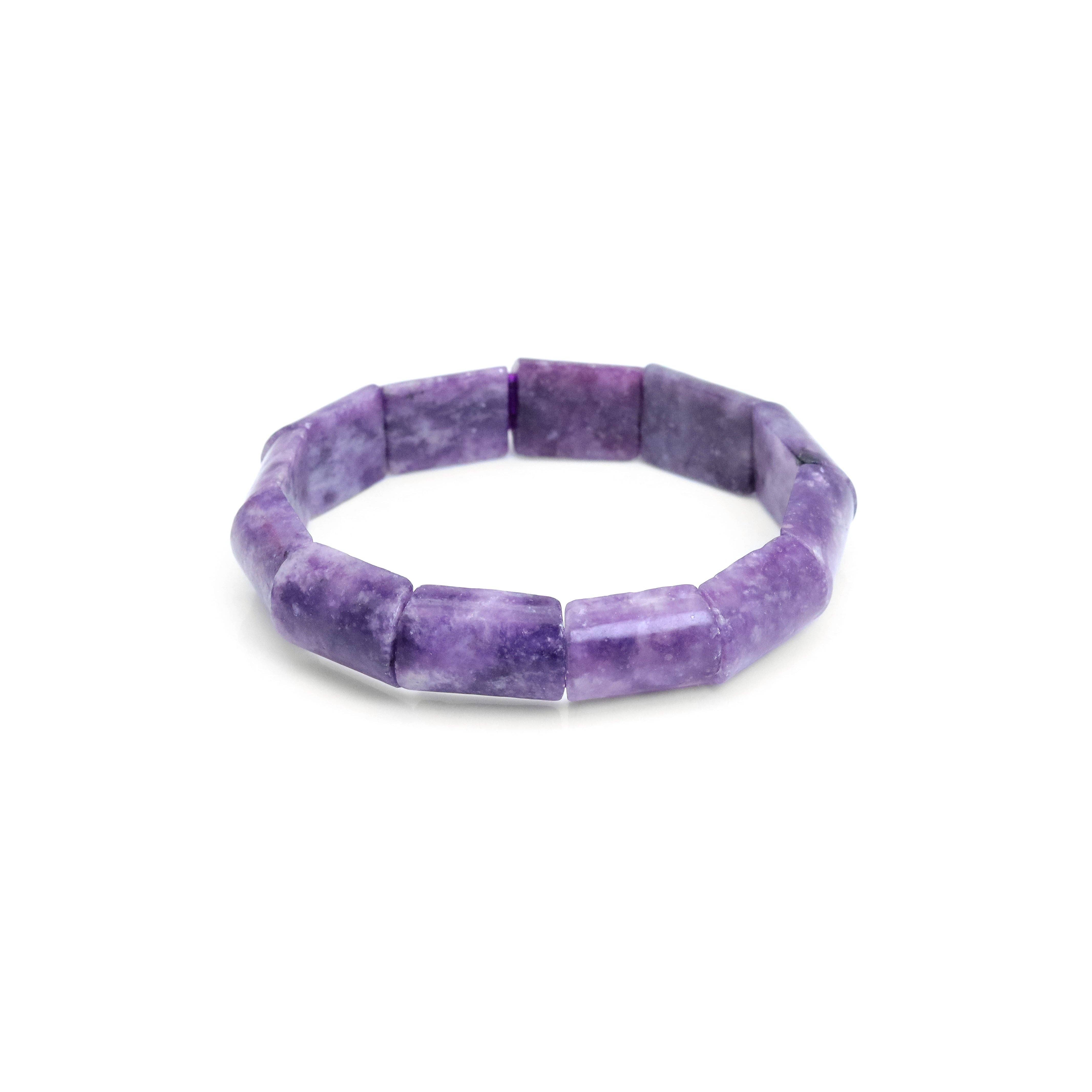 BestBeads&Beyond - Wholesale Beaded Bracelet - 13x18mm Phosphosiderite Rectangle Bracelet, Sku#U19991