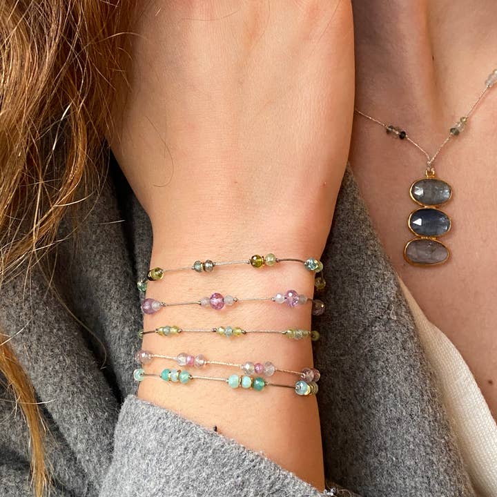 Piana Mini-Steinarmband (BBA5) für den Großhandel von Sophie Deschamps Bijoux