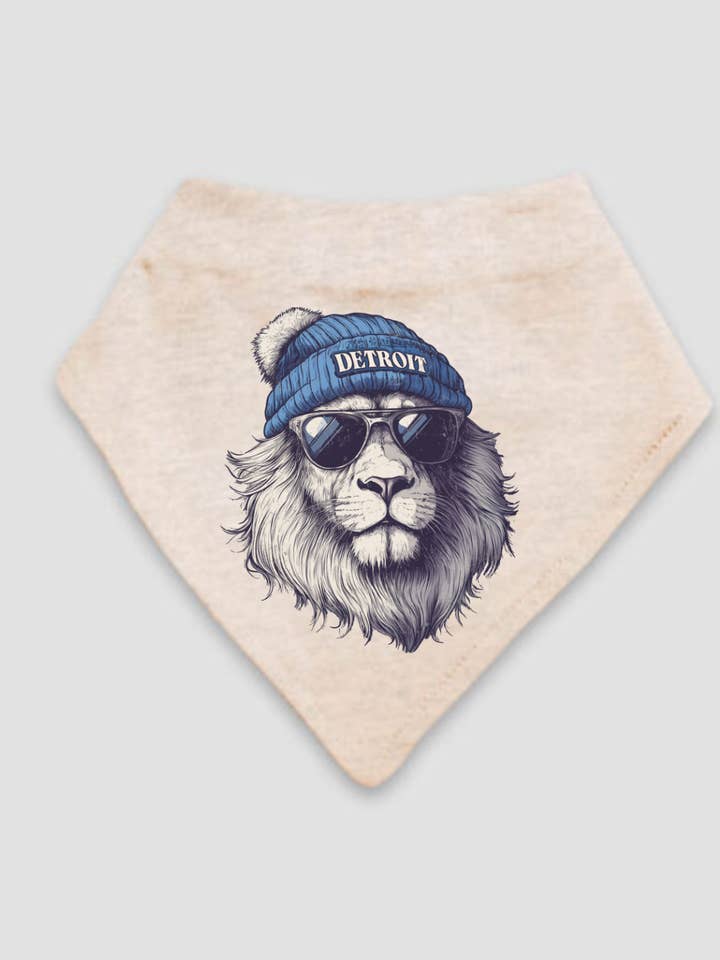 Detroit Lions Beanie Baby Bandana Bibs for wholesale by Uncommon Label