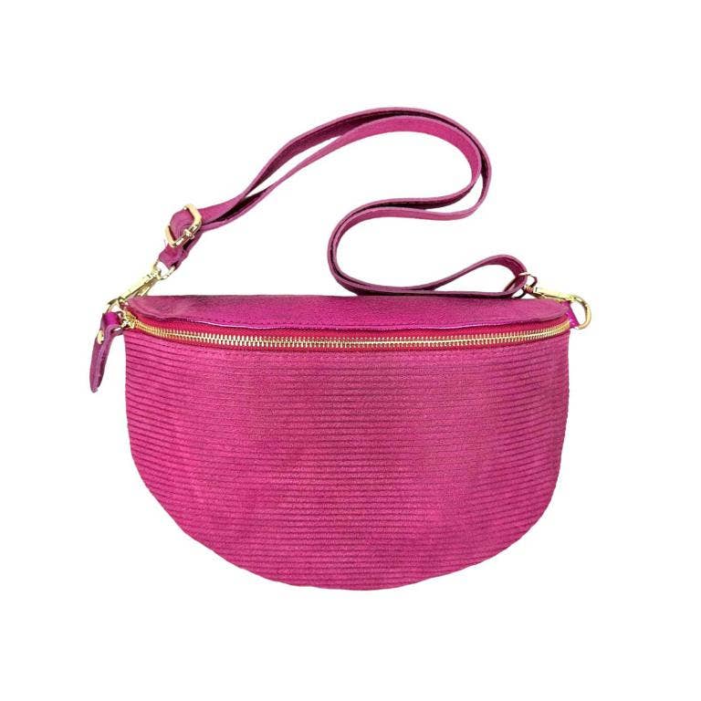 Chenson & Gorett - Wholesale Belt Bag - Women's - Women's Large Suede and Leather Waist Bag9