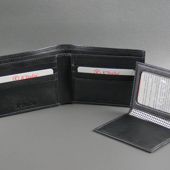 F2 Full Leather Bifold Wallet With Removable Card / I.D. Hol for wholesale by SkkN